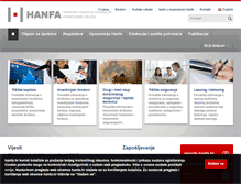 Tablet Screenshot of hanfa.hr